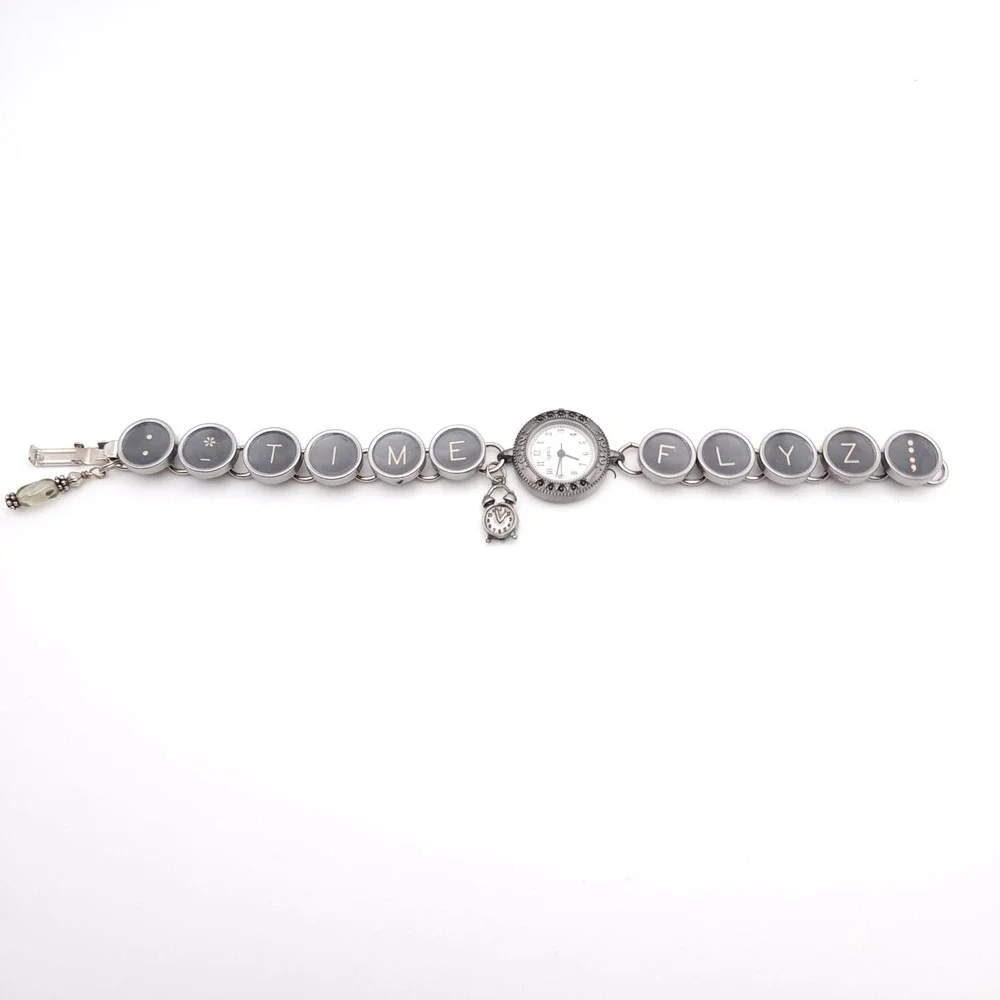 Vintage Legacy Time‎ Flyz Typewriter Key Watch Us Novelty Bracelet Watch Rare